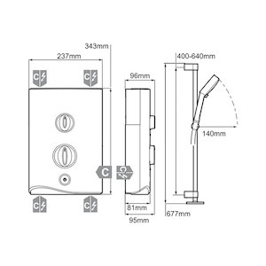 Mira Sport Multi-Fit Electric Shower 9.8kW - White/Chrome (1.1746.010) - main image 2