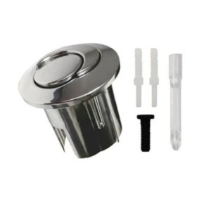 Roca D2D Short Shroud Push Button with Threaded Rods - Chrome (AH0001800R) - main image 2