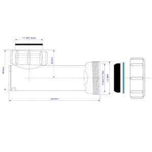 Roca Space Saving Self-Closing Basin Waste (ZWHB100001) - main image 2