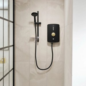 Triton Amala Electric Shower 8.5kW - Brushed Brass (REAMA87) - main image 2