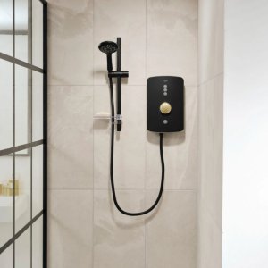 Triton Amala Electric Shower 9.5kW - Brushed Brass (REAMA97) - main image 2