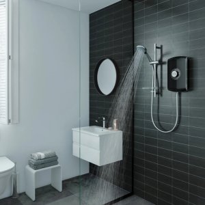 Triton Amore Electric Shower 9.5kW - Black Gloss (ASPAMO9GSBLK) - main image 2