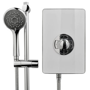 Triton Aspirante Electric Shower 8.5kW - White Gloss (ASP08GSWHT) - main image 2