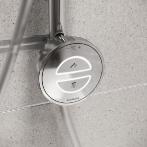 Aqualisa Unity Q Smart Shower Exposed with Adj and Ceiling Fixed Head - Gravity Pumped (UTQ.A2.EV.DVFC.23) - main image 3