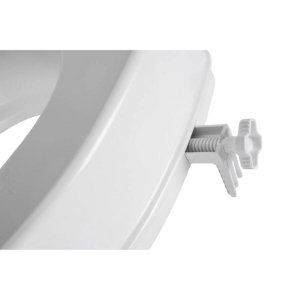 Croydex Carragh Raised Toilet Seat - White (WL410022H) - main image 3