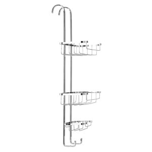 Croydex Hook Over Three Tier Basket - Chrome (QM264341) - main image 3