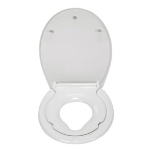 Croydex Lomond Stick 'N' Lock Family Toilet Seat - White (WL112222H) - main image 3