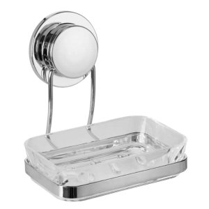 Croydex Stick 'N' Lock Soap Dish and Holder - Chrome (QM291941) - main image 3