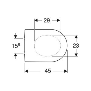 Geberit iCon Toilet Seat - White (500.670.01.1) - main image 3