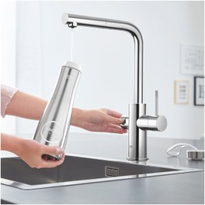 Grohe Blue Thermo Drinking Bottle - Stainless Steel (40848SD0) - main image 3