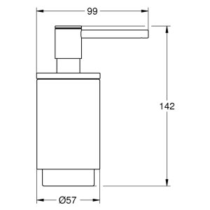 Grohe Selection Soap Dispenser - Brushed Hard Graphite (41028AL0) - main image 3