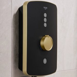 Triton Amala Electric Shower 9.5kW - Brushed Brass (REAMA97) - main image 3