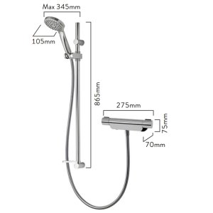 Aqualisa Midas 220S bar mixer shower (MD 220S) - main image 4