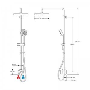 Mira Minimal Dual ERD Thermostatic Mixer Shower - Chrome (1.1943.004) - main image 4