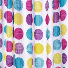 Croydex Textured Dots Shower Curtain - Multi-Colour (AF288115)