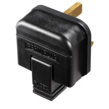 Masterplug 13A Heavy Duty Rubber Plug - Black (HDPT13B-01)