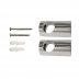 Aqualisa 25mm adjustable rail ends including fixings - chrome (910891) - thumbnail image 1