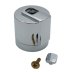 Aqualisa Rush flow control knob - chrome (664903) - thumbnail image 1