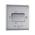 BG Nexus 3 Pole Fan Isolator Plate Switch - Brushed Steel (NBS15-01) - thumbnail image 1