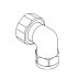 Bristan Concealed Mini Valve Elbows (D276-036 B) - thumbnail image 1