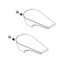 Bristan Hourglass Handle Assembly - Pair - Chrome (210H80796CP-FEU09) - thumbnail image 1