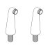 Bristan Pillar Legs - Pair (691123501002) - thumbnail image 1