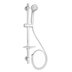 Croydex Essentials Shower Set/Shower Rail Set - 3 Spray - White (AM169322) - thumbnail image 1