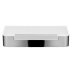 Croydex Shower Shelf With Wiper Blade - White/Chrome (QM950022) - thumbnail image 1