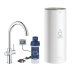 Grohe Red Duo Kitchen Tap and Large Size Boiler - C Spout - Chrome (30328001) - thumbnail image 1