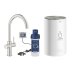 Grohe Red Duo Kitchen Tap and Medium Size Boiler - C Spout - Supersteel (30058DC1) - thumbnail image 1