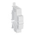 Hager Single Pole Busbar Blank - White (JK01B) - thumbnail image 1