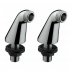 Hansgrohe pillar unions 180 mm hole - chrome (pair) (07002300) - thumbnail image 1