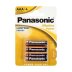 Regin Panasonic Alkaline Batteries 4 x AAA (LR03) 1.5V (REGEAAA4) - thumbnail image 1