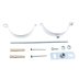 Universal Flue Support Bracket Kit - White (UNIFLUECLAMPKIT) - thumbnail image 1