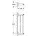 Grohe Essentials Double Towel Rail - Chrome (40802001) - thumbnail image 2