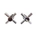 Hudson Reed Tec cross heads (pair) - chrome (SP350) - thumbnail image 2