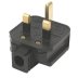 Masterplug 13A Heavy Duty Rubber Plug - Black (HDPT13B-01) - thumbnail image 2