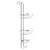 Croydex Hook Over Three Tier Basket - Chrome (QM264341) - thumbnail image 3