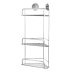 Croydex Stick 'N' Lock Three Tier Corner Basket - Chrome (QM290841) - thumbnail image 3