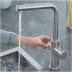 Grohe Red Duo Kitchen Tap and Medium Size Boiler - L Spout - Supersteel (30341DC1) - thumbnail image 3