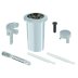 Roca D2D Long Shroud Dual Flush Push Button With Threaded Rods - Chrome (AH0001700R) - thumbnail image 3