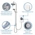 Triton Amore DuElec Dual Electric Shower 9.5kW - White Gloss (GEAMDU91) - thumbnail image 3