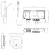 Aqualisa Optic Q Smart Shower Concealed with Adj Head and Bath Fill - Gravity Pumped (OPQ.A2.BV.DVBTX.23) - thumbnail image 4