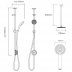 Aqualisa Quartz concealed shower with adjustable & fixed ceiling shower heads - Gravity Pumped (QZD.A2.BV.DVFC.18) - thumbnail image 4