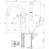 Ideal Standard Ceraplan single lever high spout basin mixer (BD245AA) - thumbnail image 4